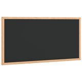 Chalkboard with Solid Pine Wood Frame Black 60x30 cm - Front View
