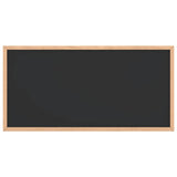 Chalkboard with Solid Pine Wood Frame Black 60x30 cm
