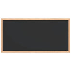 Chalkboard with Solid Pine Wood Frame Black 60x30 cm