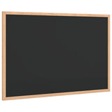 Chalkboard with Solid Pine Wood Frame Black 60x40 cm