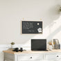 Chalkboard with Solid Pine Wood Frame Black 60x40 cm