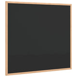 Chalkboard with Solid Pine Wood Frame Black 60x55 cm