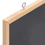 Chalkboard with Solid Pine Wood Frame Black 60x55 cm - Rear View