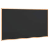 Chalkboard with Solid Pine Wood Frame Black 100x55 cm