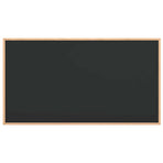 Chalkboard with Solid Pine Wood Frame Black 100x55 cm