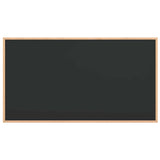 Chalkboard with Solid Pine Wood Frame Black 100x55 cm - Side View
