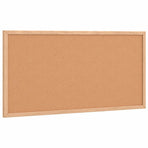 Cork Board with Solid Pine Wood Frame 60x30 cm
