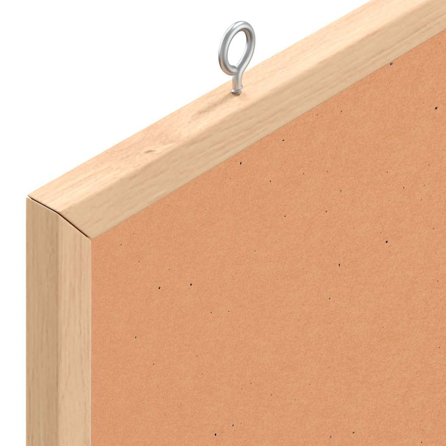 Cork Board with Solid Pine Wood Frame 60x30 cm