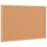 Cork Board with Solid Pine Wood Frame 60x40 cm
