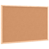 Cork Board with Solid Pine Wood Frame 60x40 cm - 45-Degree Angle