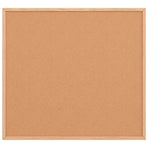 Cork Board with Solid Pine Wood Frame 60x55 cm