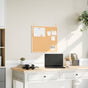 Cork Board with Solid Pine Wood Frame 60x55 cm