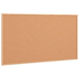 Cork Board with Solid Pine Wood Frame 100x55 cm