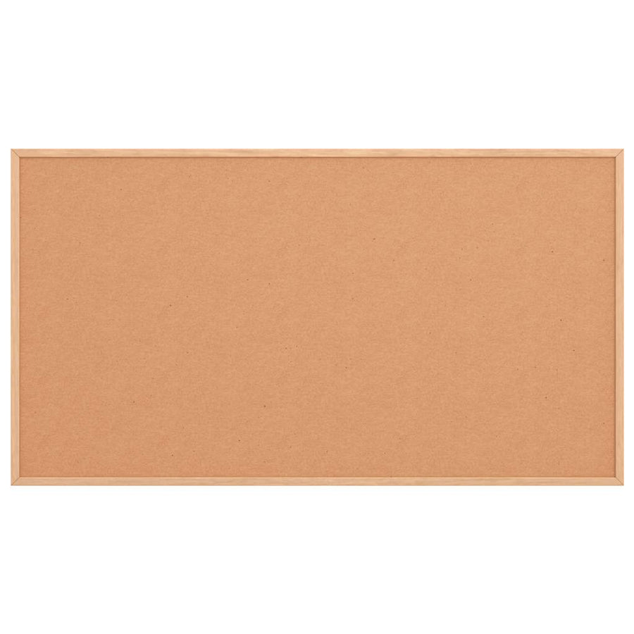 Cork Board with Solid Pine Wood Frame 100x55 cm