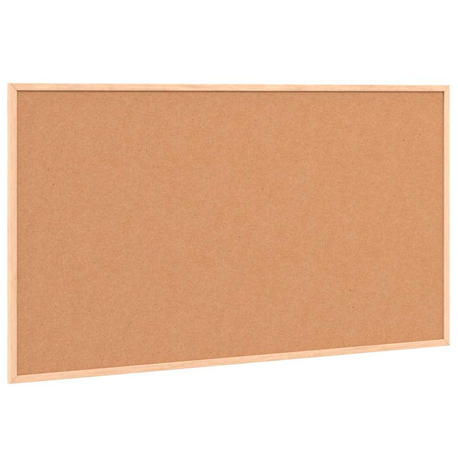 Cork Board with Solid Pine Wood Frame 100x55 cm