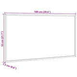 Cork Board with Solid Pine Wood Frame 100x55 cm
