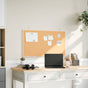 Cork Board with Solid Pine Wood Frame 100x55 cm