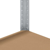 5-Layer Storage Shelf Silver Steel&Engineered Wood - Extra Image