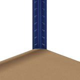 5-Layer Storage Shelf Blue Steel&Engineered Wood - Extra Image
