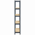 5-Layer Storage Shelf Anthracite Steel&Engineered Wood