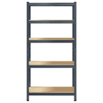 5-Layer Storage Shelf Anthracite Steel&Engineered Wood