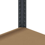 5-Layer Storage Shelves 2 pcs Anthracite Steel&Engineered Wood - Extra Image