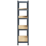 5-Layer Heavy-duty Shelf Anthracite Steel&Engineered Wood