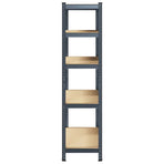 5-Layer Heavy-duty Shelf Anthracite Steel&Engineered Wood