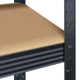 5-Layer Heavy-duty Shelf Anthracite Steel&Engineered Wood - Extra Image