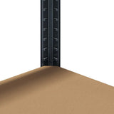 5-Layer Heavy-duty Shelf Anthracite Steel&Engineered Wood