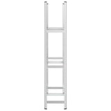 3-Layer Tyre Shelf Silver 110x40x200 cm Steel