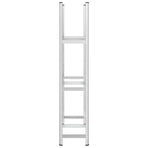 3-Layer Tyre Shelf Silver 110x40x200 cm Steel