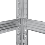 3-Layer Tyre Shelves 2 pcs Silver 110x40x200 cm Steel - Extra Image