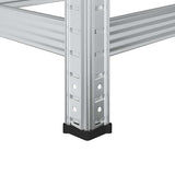 3-Layer Tyre Shelves 2 pcs Silver 110x40x200 cm Steel - Extra Image