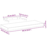 Floating Shelf 60x23,5x4 cm Engineered Wood