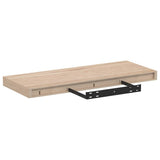 Floating Shelves 2 pcs 60x23,5x4 cm Engineered Wood - 45-Degree Angle