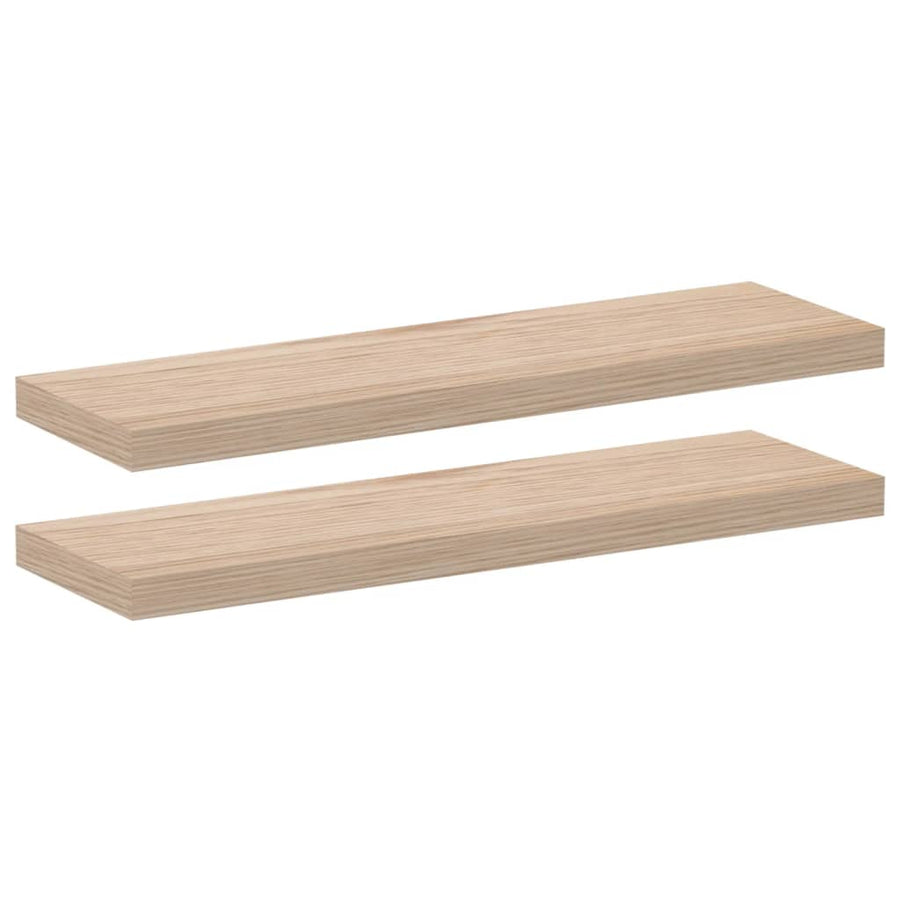 Floating Shelves 2 pcs 80x23,5x4 cm Engineered Wood