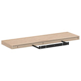 Floating Shelves 2 pcs 80x23,5x4 cm Engineered Wood - 45-Degree Angle