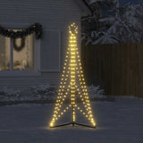 LED Christmas Tree 363 LEDs Warm White 182 cm - Side View