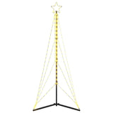 LED Christmas Tree 363 LEDs Warm White 182 cm - Rear View