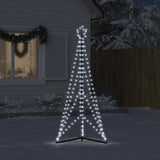 LED Christmas Tree 363 LEDs Cold White 182 cm - Side View