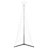 LED Christmas Tree 363 LEDs Cold White 182 cm - Top-Down View