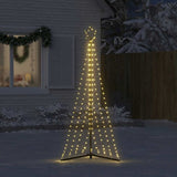 LED Christmas Tree 339 LEDs Warm White 187 cm - Side View