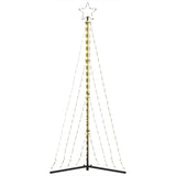 LED Christmas Tree 339 LEDs Warm White 187 cm - Rear View