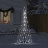 LED Christmas Tree 339 LEDs Cold White 187 cm - Side View