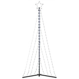 LED Christmas Tree 339 LEDs Cold White 187 cm - Rear View