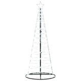 LED Christmas Tree 200 LEDs Cold White 182 cm - Top-Down View