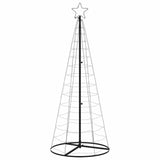 LED Christmas Tree 200 LEDs Cold White 182 cm - Rear View
