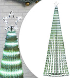 LED Christmas Tree 475 LEDs Cold White 250 cm - Front View