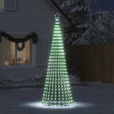 LED Christmas Tree 475 LEDs Cold White 250 cm - Side View